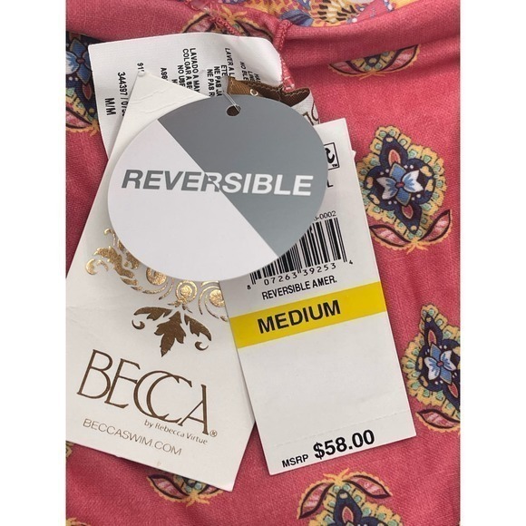 Becca Multi Tapestry Bloom Convertible Push-Up Bikini Top and Reversible Bottoms - Picture 14 of 15